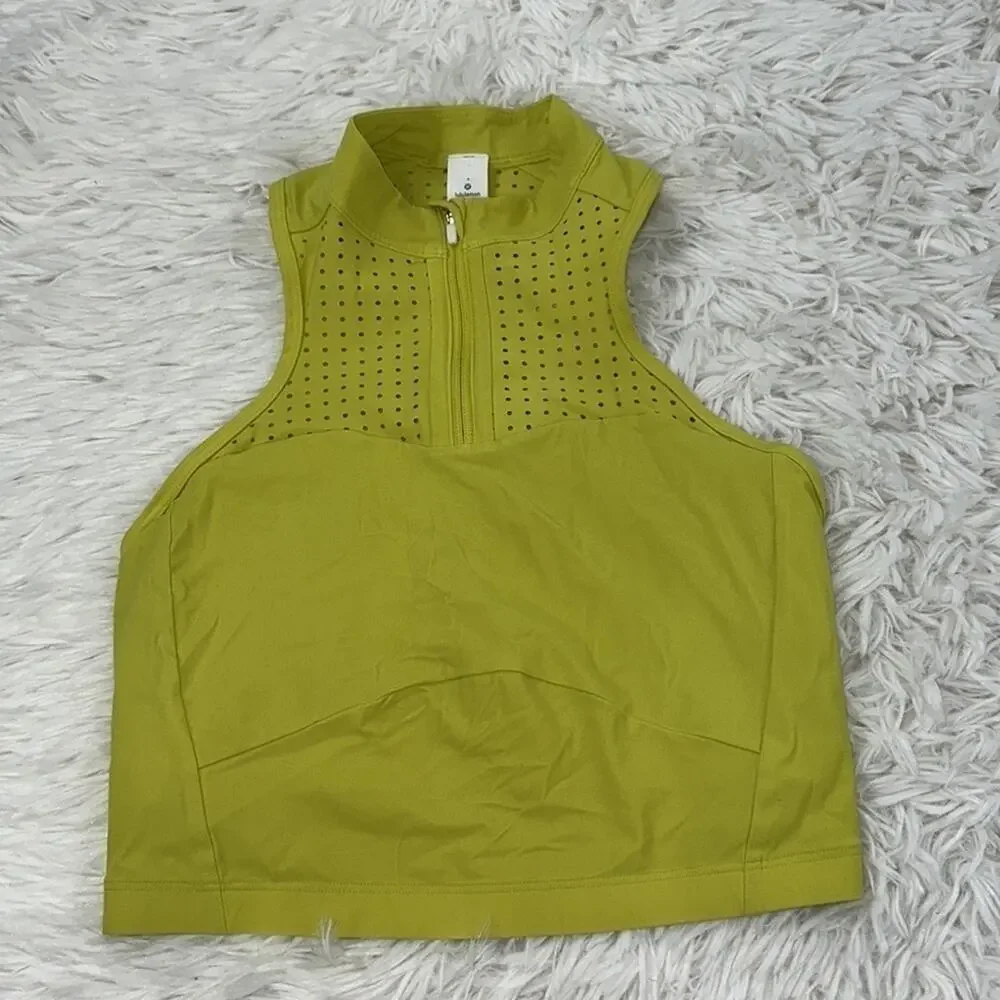 Lululemon Unleash Strength Bra *Medium Support, B/C Cup Yellow Serpentine_2